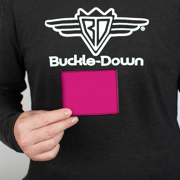 Buckle Down Bi-Fold Wallet - Hot Pink