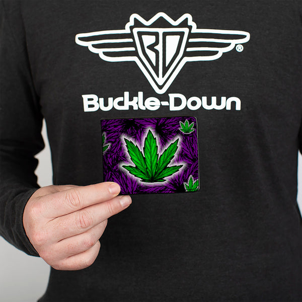 Buckle Down Bi-Fold Wallet - Marijuana Haze Purple