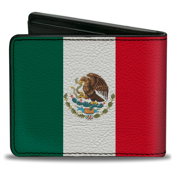 Buckle Down Bi-Fold Wallet - Mexico Flag