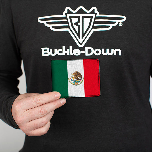 Buckle Down Bi-Fold Wallet - Mexico Flag