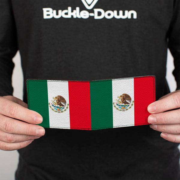 Buckle Down Bi-Fold Wallet - Mexico Flag