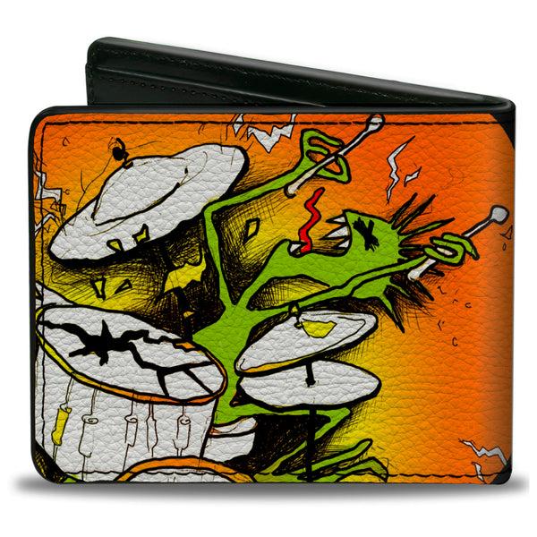 Buckle Down Bi-Fold Wallet - Psycho Drummer