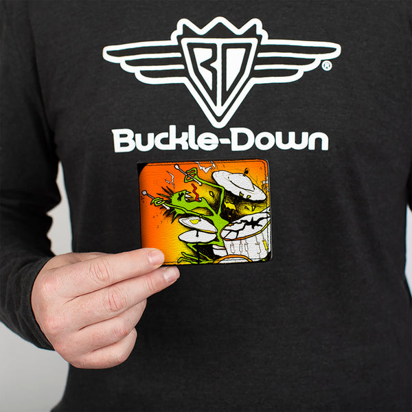 Buckle Down Bi-Fold Wallet - Psycho Drummer