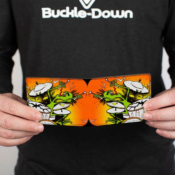 Buckle Down Bi-Fold Wallet - Psycho Drummer