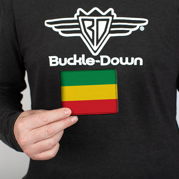 Buckle Down Bi-Fold Wallet - Rasta