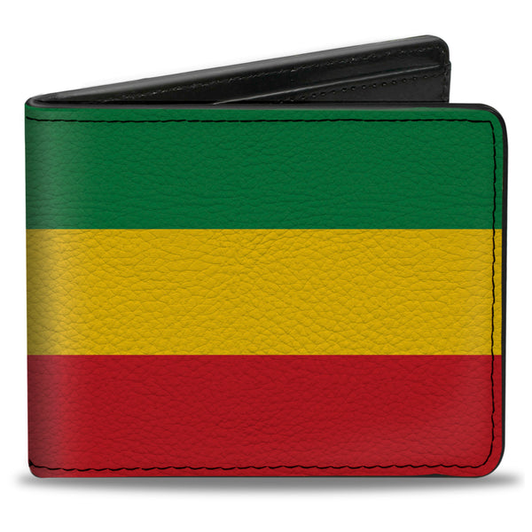 buckle down Bi-Fold Wallet - Rasta