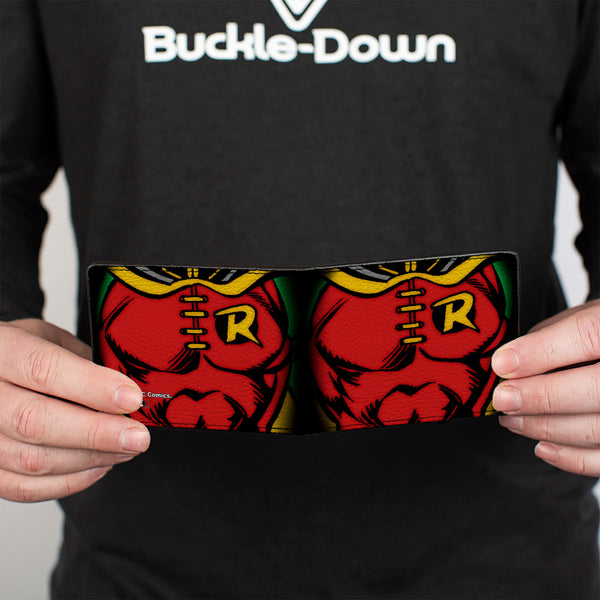 Buckle Down Bi-Fold Wallet - Robin Chest Logo