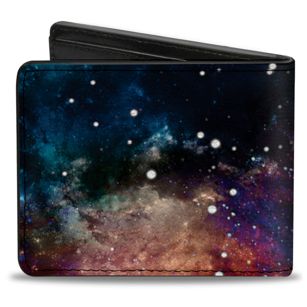 Buckle Down Bi-Fold Wallet - Space Dust Collage