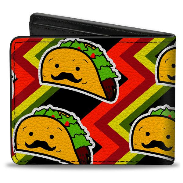 Buckle Down Bi-Fold Wallet - Taco Man