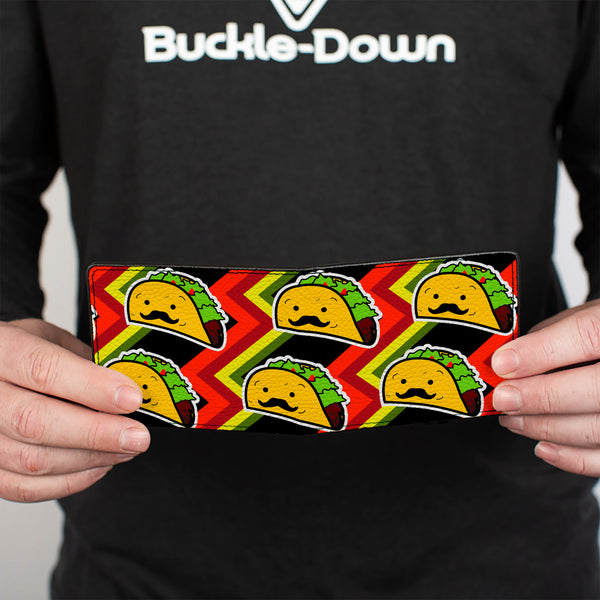 Buckle Down Bi-Fold Wallet - Taco Man