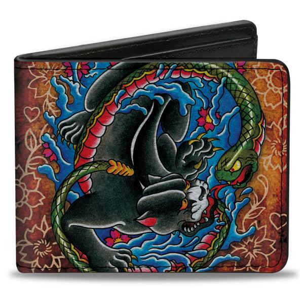 buckle down Bi-Fold Wallet - Tattoo Johnny-Panther