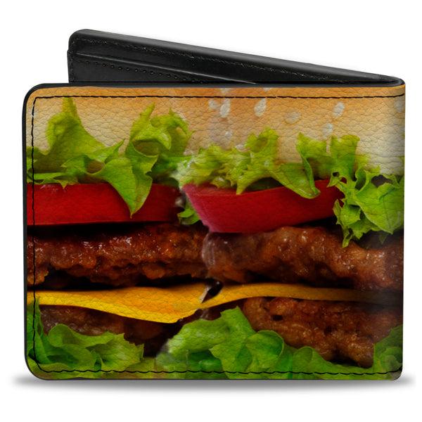 Buckle Down Bi-Fold Wallet - Vivid Cheeseburger