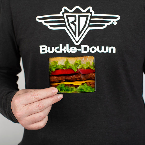 Buckle Down Bi-Fold Wallet - Vivid Cheeseburger