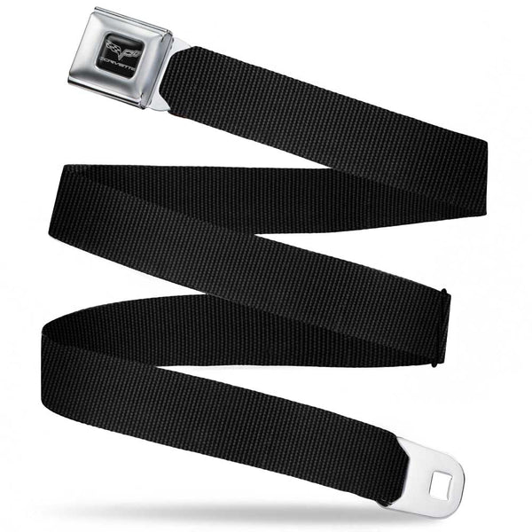 buckle down C6 Seatbelt Belt - Black Webbing
