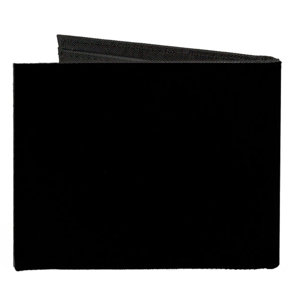 Buckle Down Canvas Bi-Fold Wallet - Black