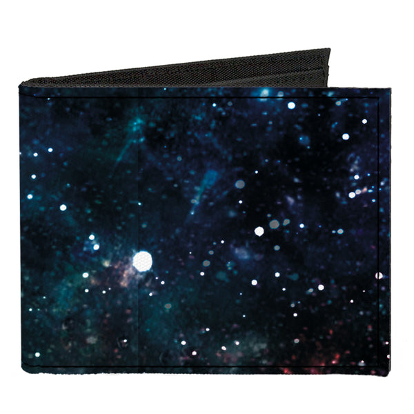 buckle down Canvas Bi-Fold Wallet - Galaxy Collage