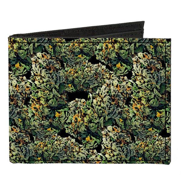 buckle down Canvas Bi-Fold Wallet - Nuggets Stacked