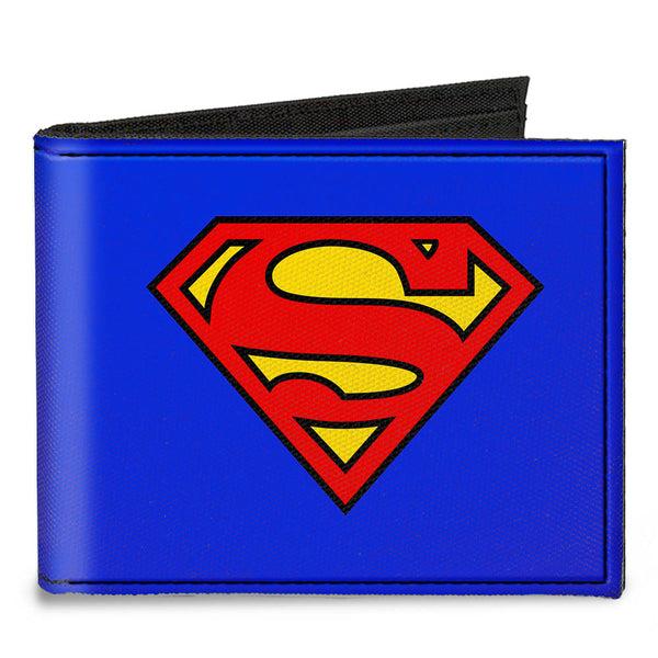 buckle down Canvas Bi-Fold Wallet - Superman Blue