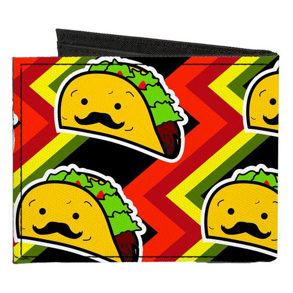 Buckle Down Canvas Bi-Fold Wallet - Taco Man