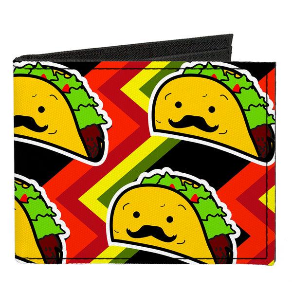 buckle down Canvas Bi-Fold Wallet - Taco Man