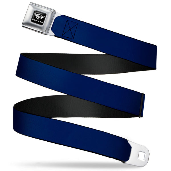 buckle down Corvette Seatbelt Belt - Navy Webbing