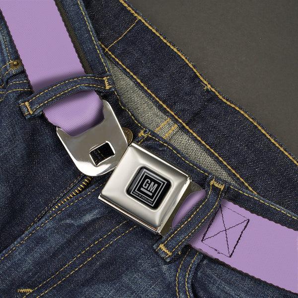 Buckle Down GM Seatbelt Belt - Lavender Webbing