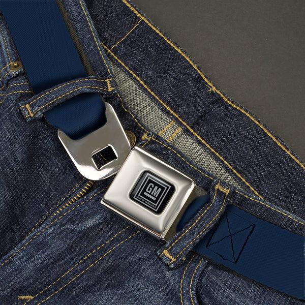 Buckle Down GM Seatbelt Belt - Navy Webbing