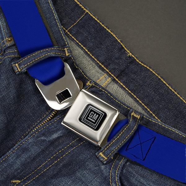 Buckle Down GM Seatbelt Belt - Royal Webbing