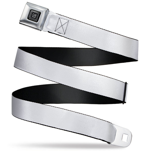 buckle down GM Seatbelt Belt - White Webbing