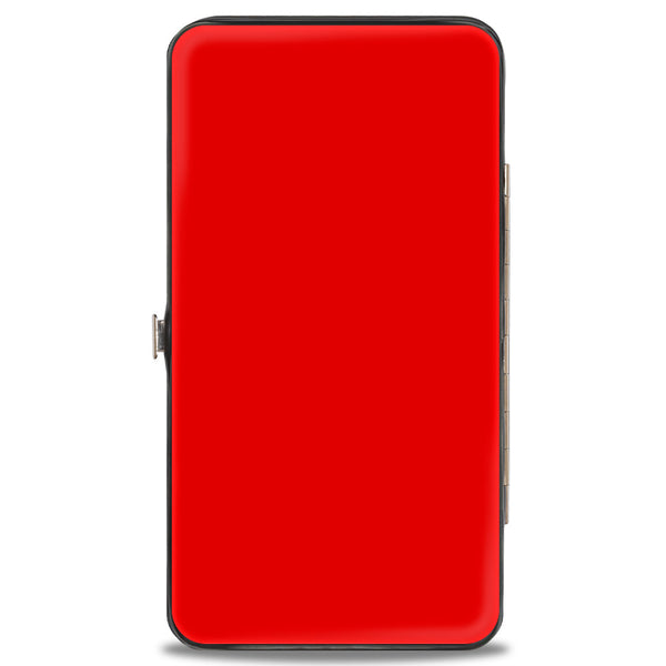 Buckle Down Hinged Wallet - Plain Red