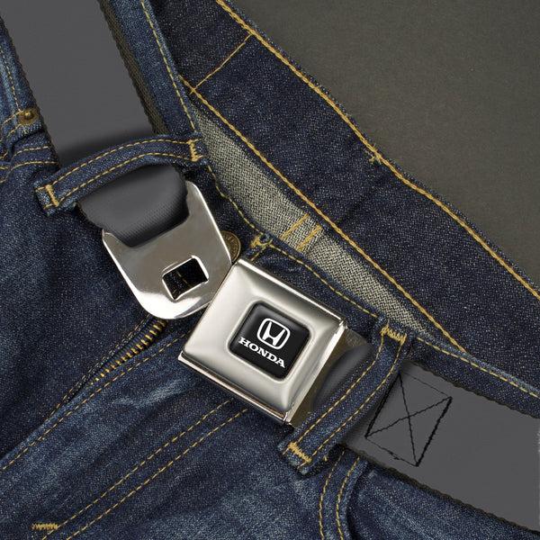 Buckle Down Honda Seatbelt Belt - Charcoal Webbing