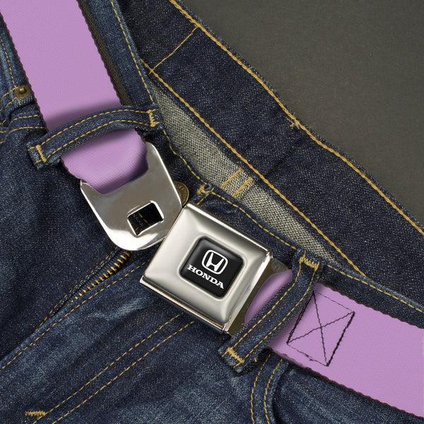 Buckle Down Honda Seatbelt Belt - Lavender Webbing