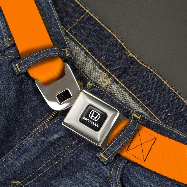 Buckle Down Honda Seatbelt Belt - Orange Webbing
