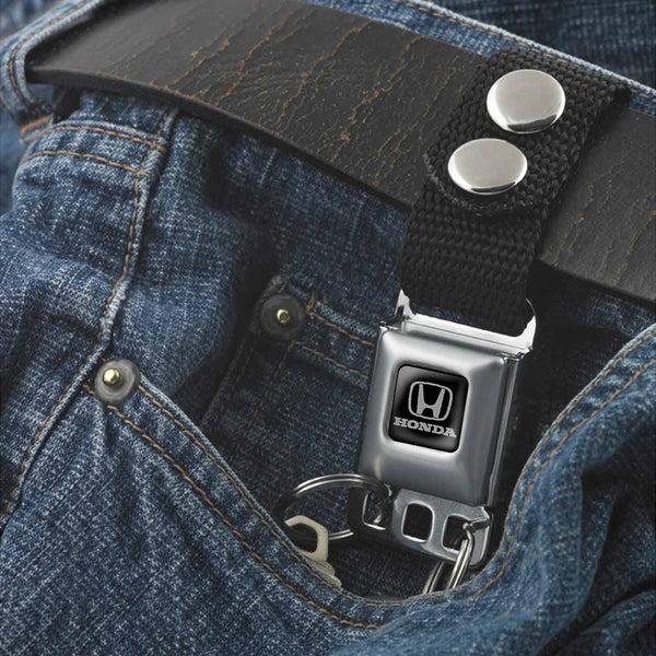 Buckle Down Keychain - Honda - Black