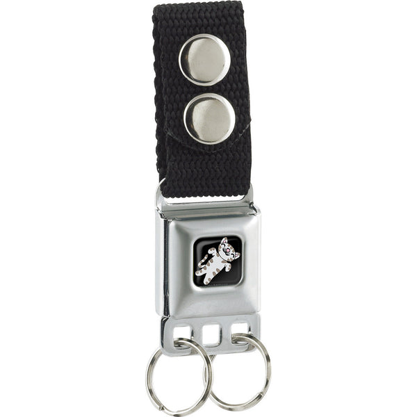 buckle down Keychain - Soft Kitty Full Color Black