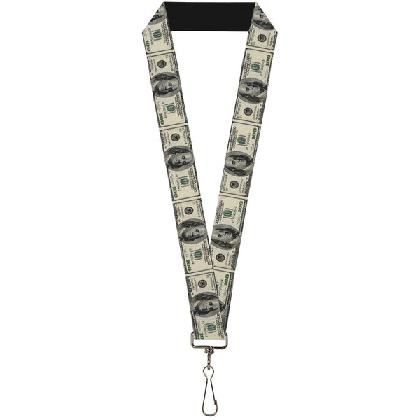 buckle down Lanyard - 1.0" - 100 Dollar Bills