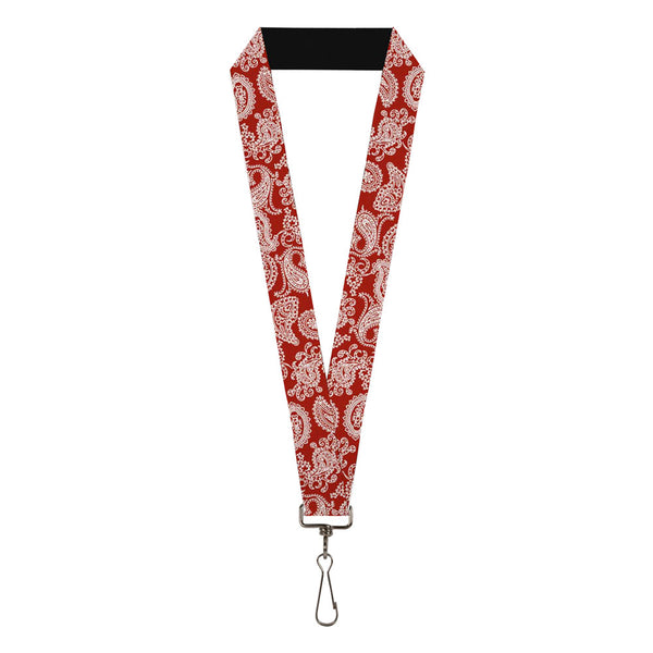 buckle down Lanyard - 1.0" - Bandana Red White