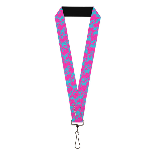 buckle down Lanyard - 1.0" - Barbie B Icon Blue/Pink