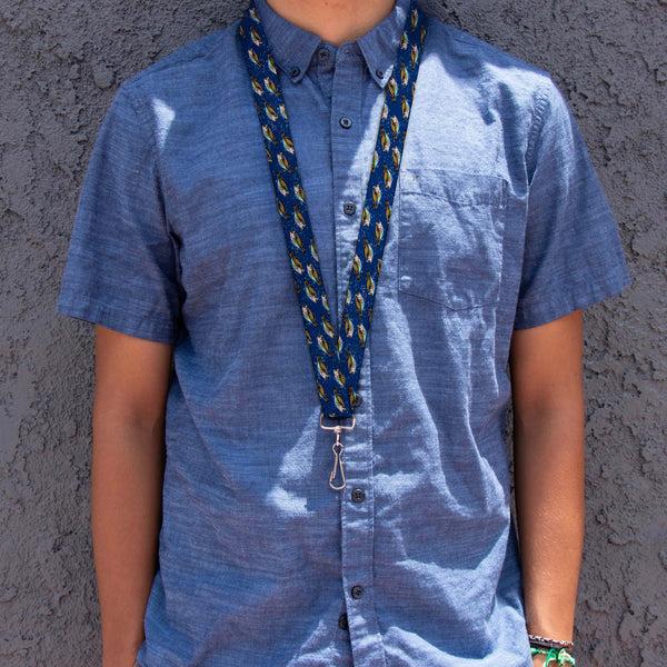 Buckle Down Lanyard - 1.0" - Bass Fish Water Bubbles