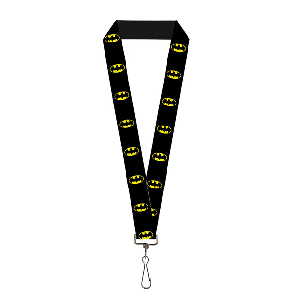 buckle down Lanyard - 1.0" - Batman Shield Black Yellow