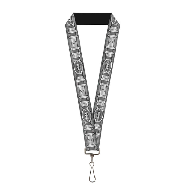 buckle down Lanyard - 1.0" - Batman Utility Belt Grays