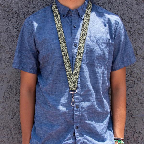 Buckle Down Lanyard - 1.0" - Benjamins2 Stacked