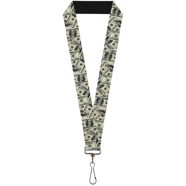 buckle down Lanyard - 1.0" - Benjamins2 Stacked