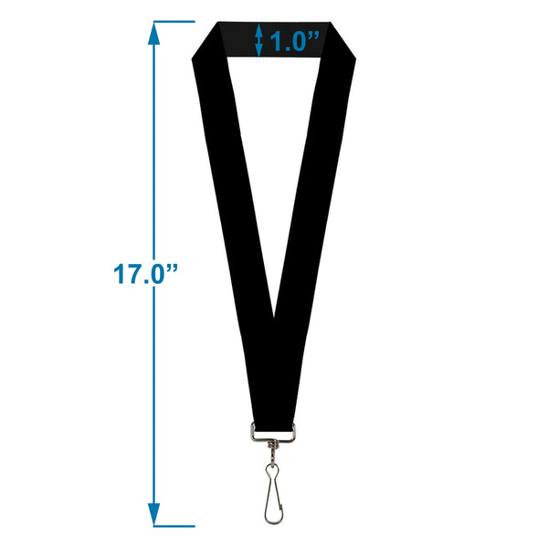 Buckle Down Lanyard - 1.0" - Black