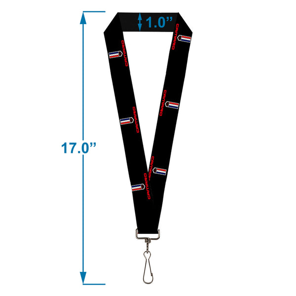 Buckle Down Lanyard - 1.0" - CAMARO Badge Logo REPEAT