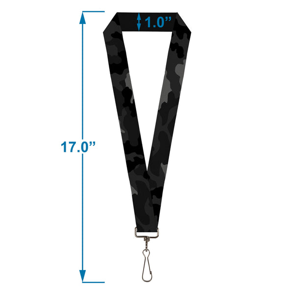 Buckle Down Lanyard - 1.0" - Camo Charcoal