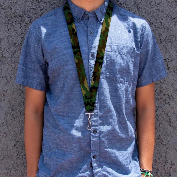 Buckle Down Lanyard - 1.0" - Camo Olive