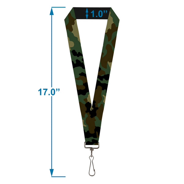 Buckle Down Lanyard - 1.0" - Camo Olive