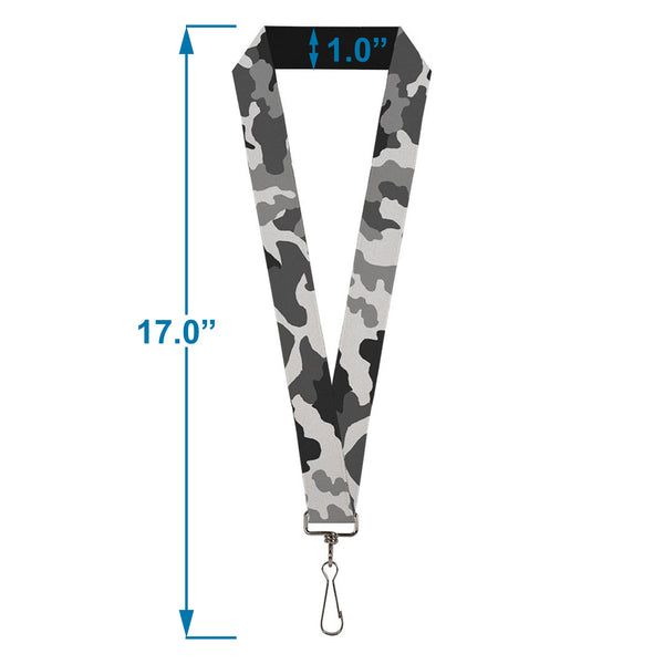 Buckle Down Lanyard - 1.0" - Camo White