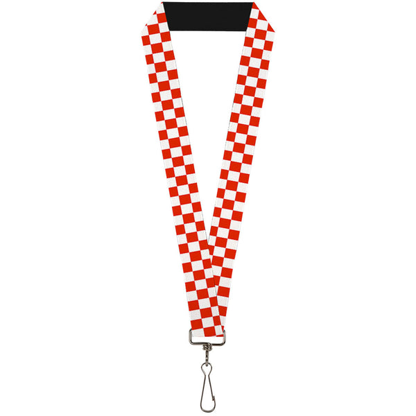 buckle down Lanyard - 1.0" - Checker Red White